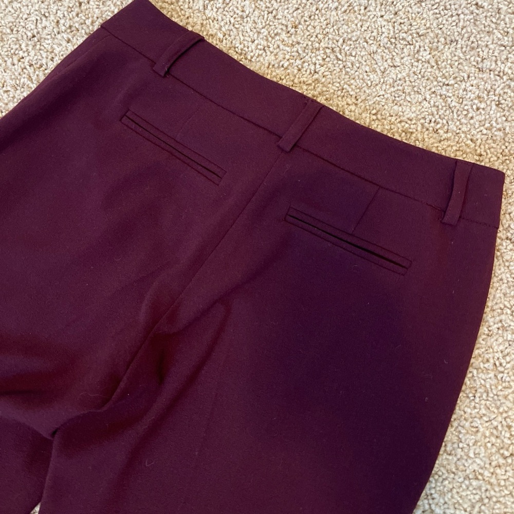 Mario Serrani Ladies’ Deep Wine Career Trouser Pants Size 2 - Picture 4 of 10
